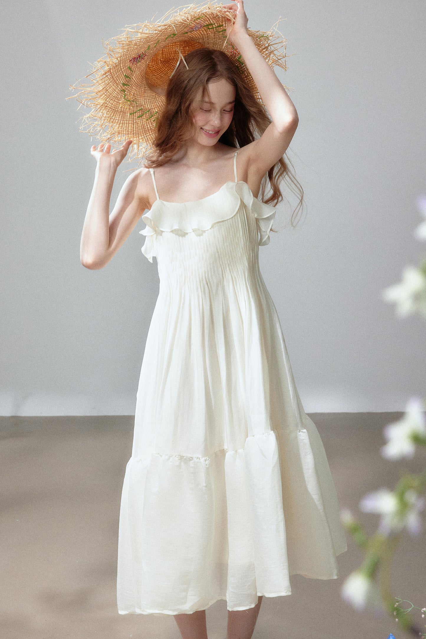 Ruffle Tiered Camisole Dress
