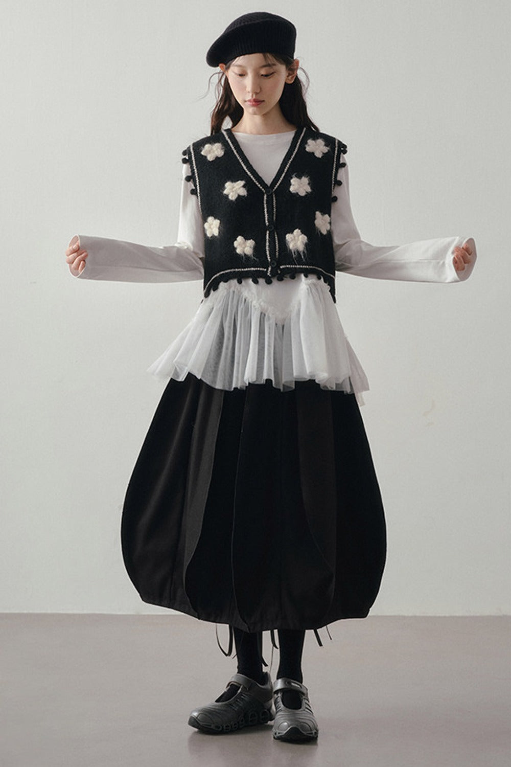 3D Multi-Panel Pumpkin Skirt