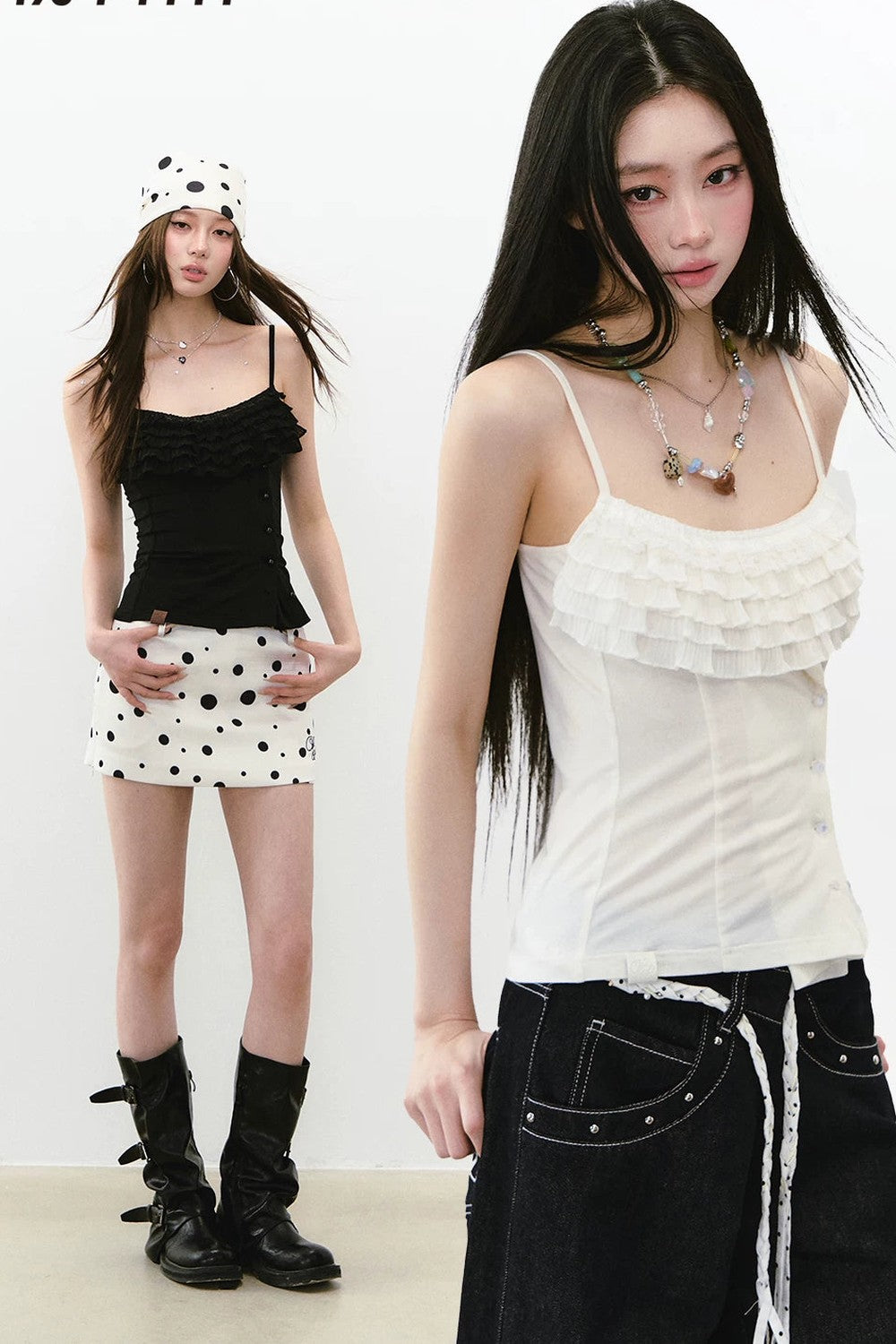 Multi-Layered Ruffled Camisole Top