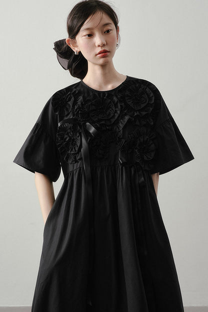 Heavy-Duty Three-Dimensional Floral Dress