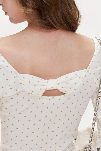 Romantic French Lace Bow Top