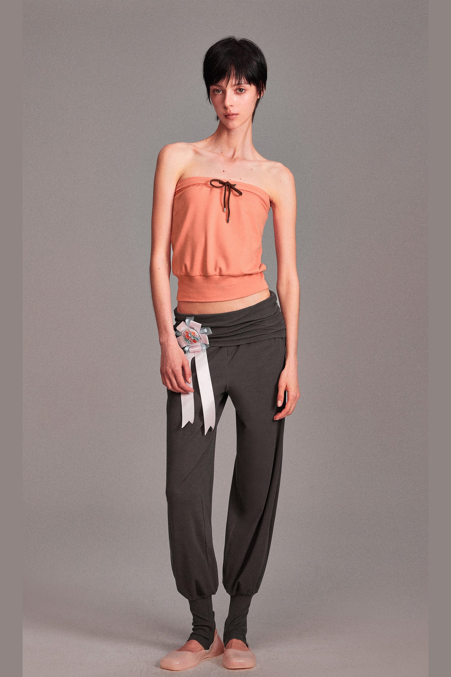 Long-Staple Cotton Knit Stirrup Pants