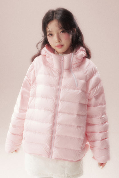 Silhouette Zipper Down Jacket