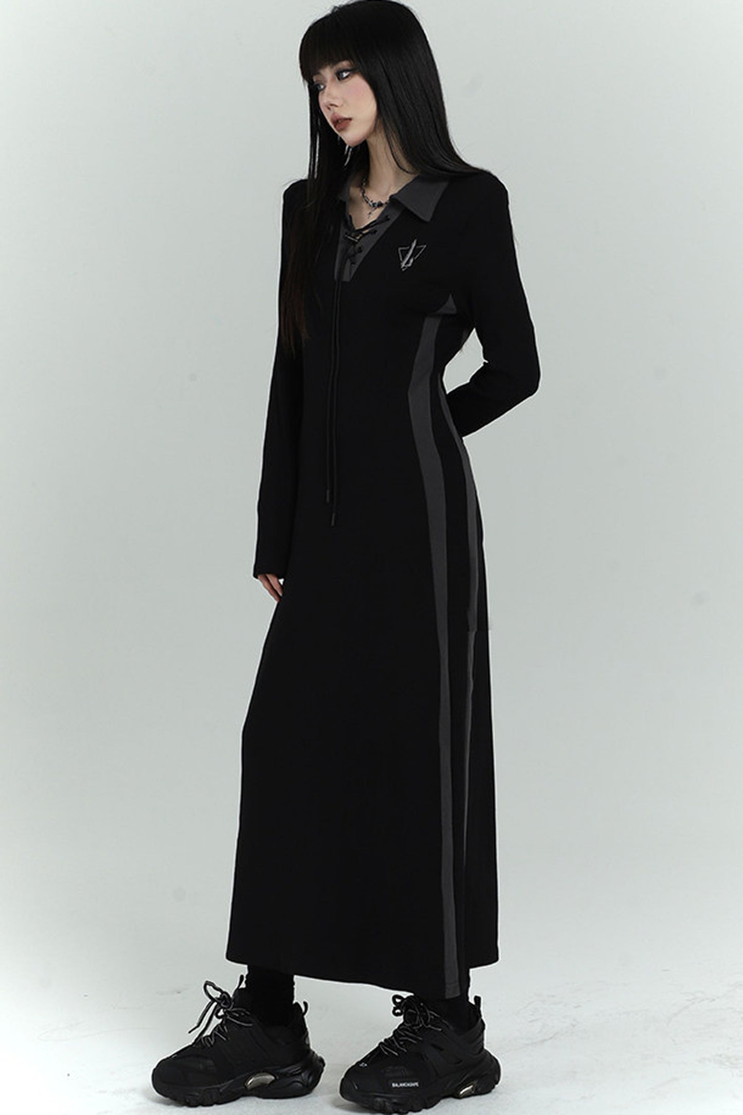 Elegant Long Black Dress