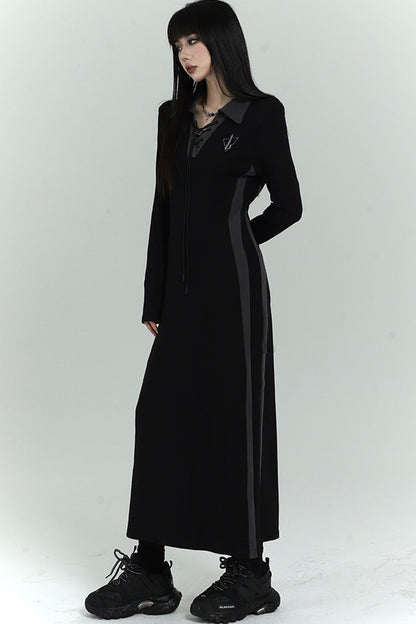 Elegant Long Black Dress