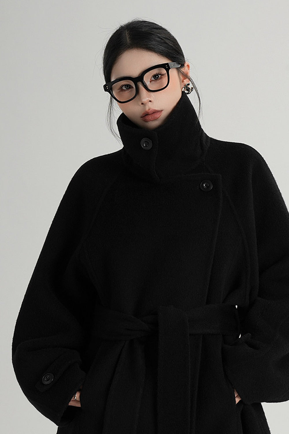 Mid-Length Double-Sided Wool Coat