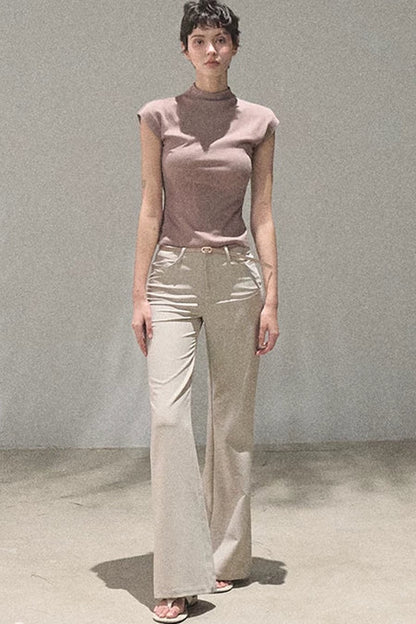 Ensemble pantalon évasé drapé en lyocell