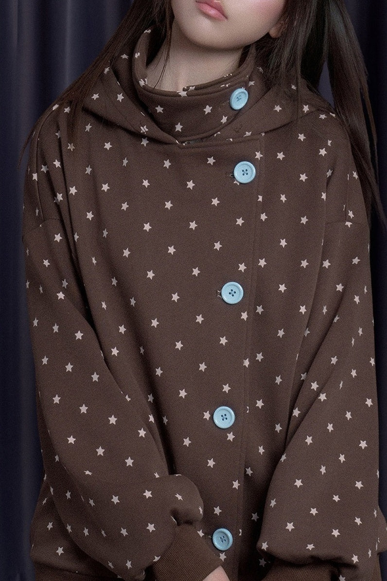 Star Cat Ear Fleece-Lined Jacket