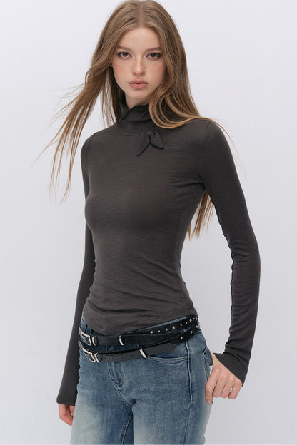 X-Line 3D Bow Tencel Wool T-Shirt