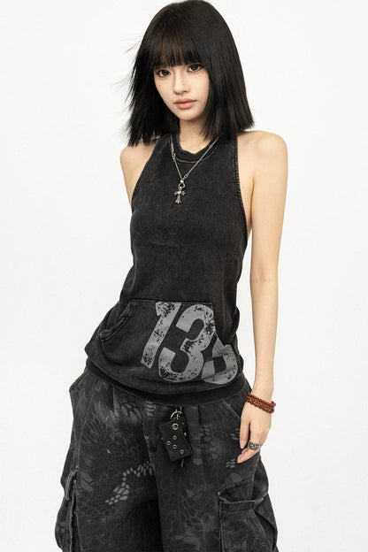 Retro Digital Print Vest