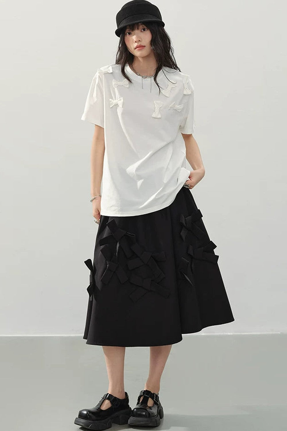 Silent Romance Bow Skirt