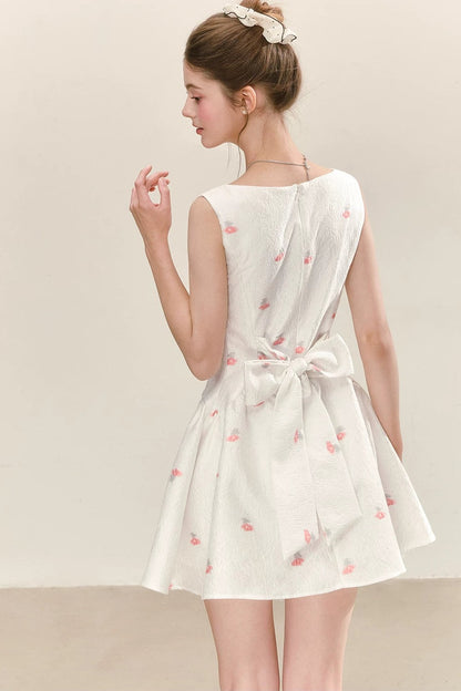 Elegant White Vest Dress