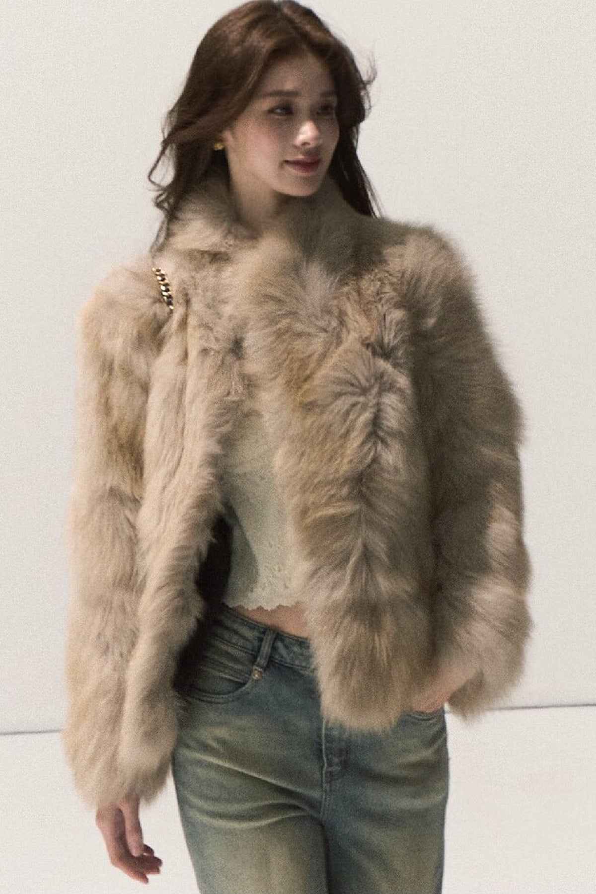 Fluffy Fox Fur Vest