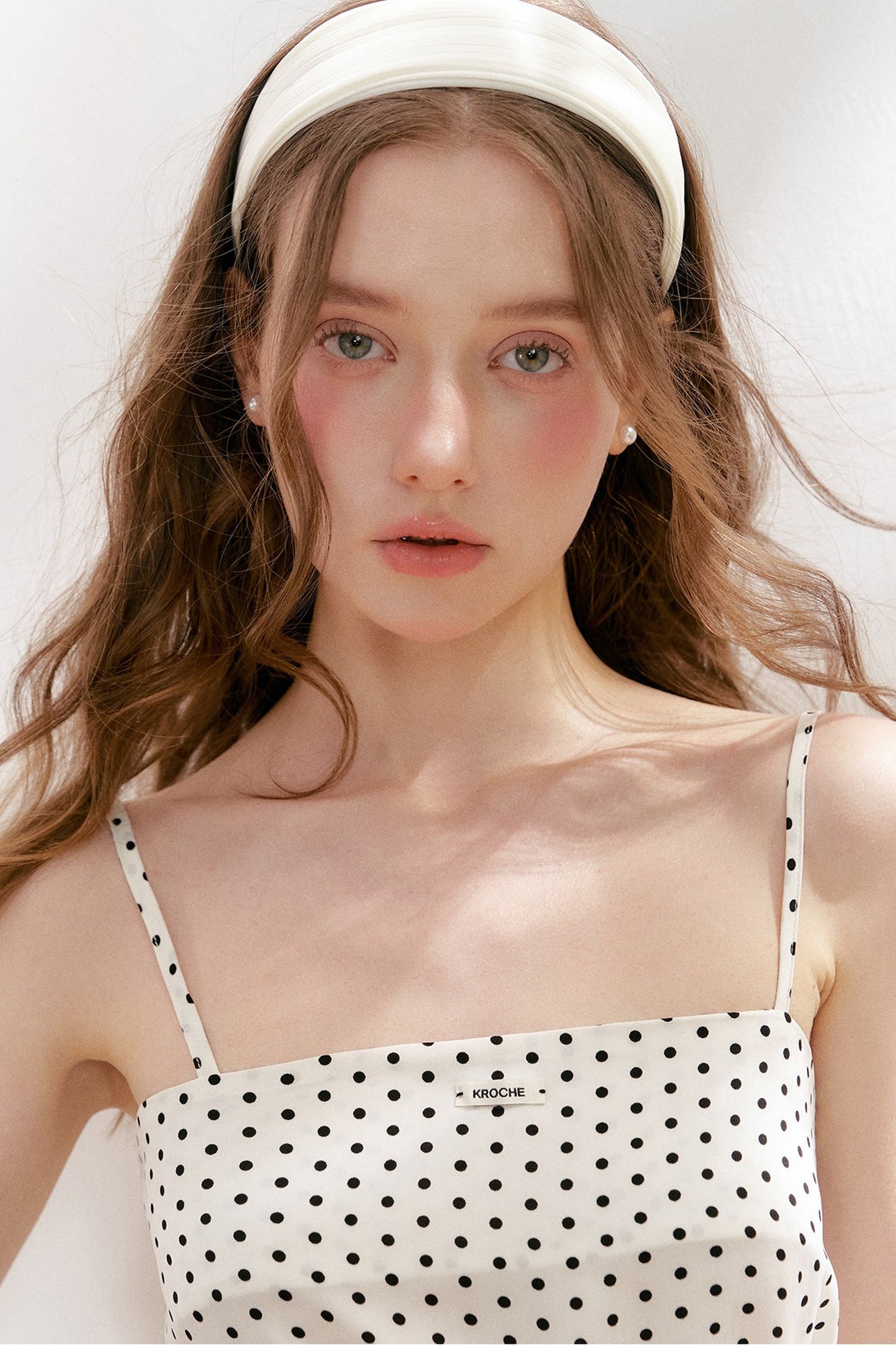 Asymmetrical Polka Dot Camisole