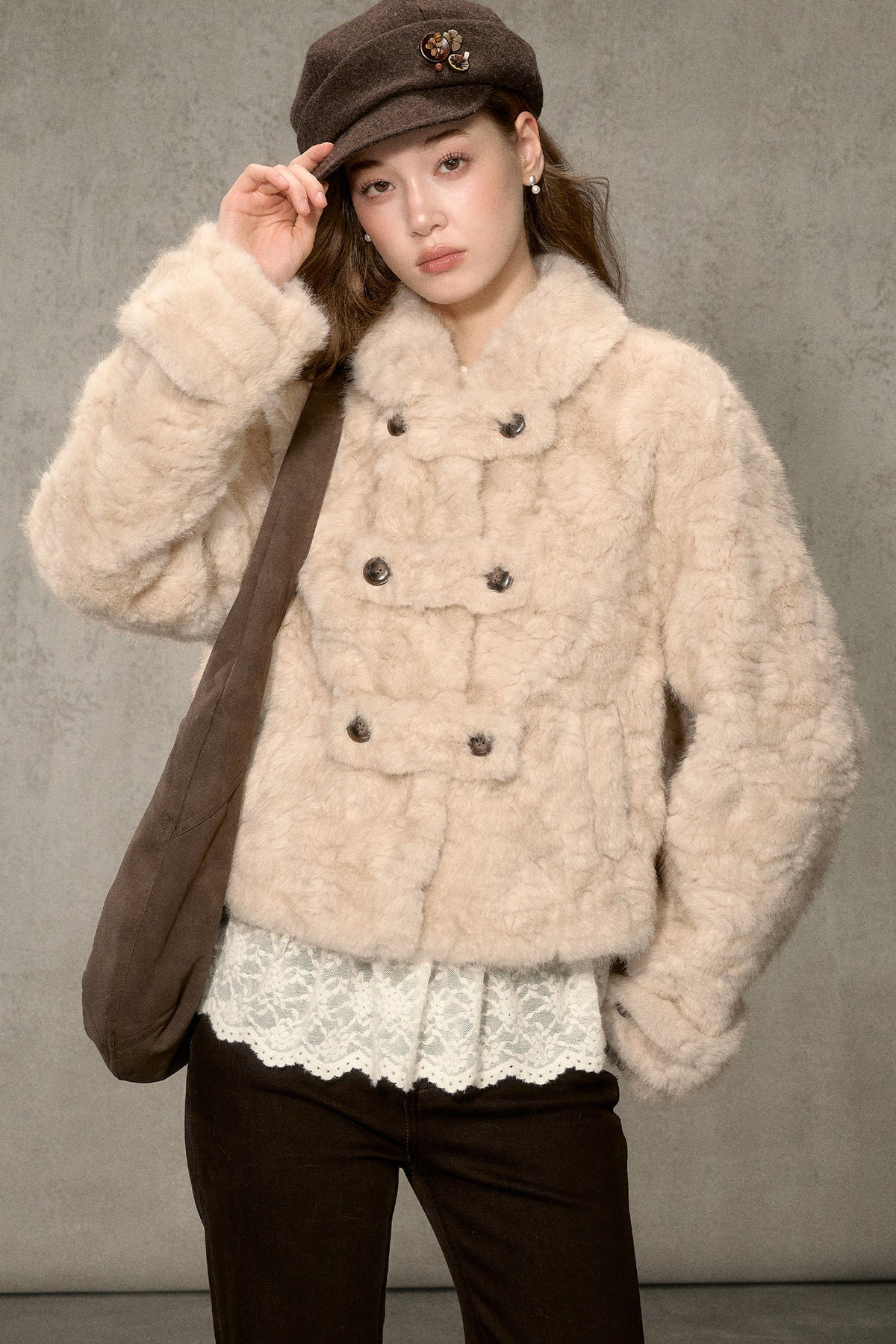 Vintage Thickened Faux Fur Jacket