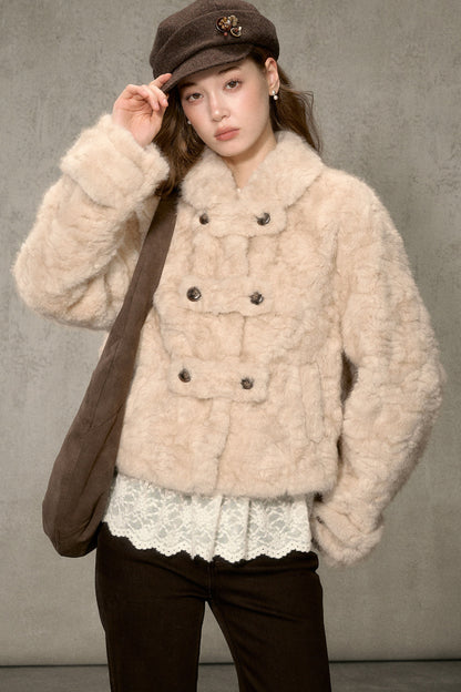 Vintage Thickened Faux Fur Jacket