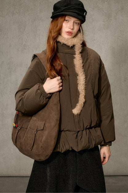Thickened Large Fur Collar Jacket