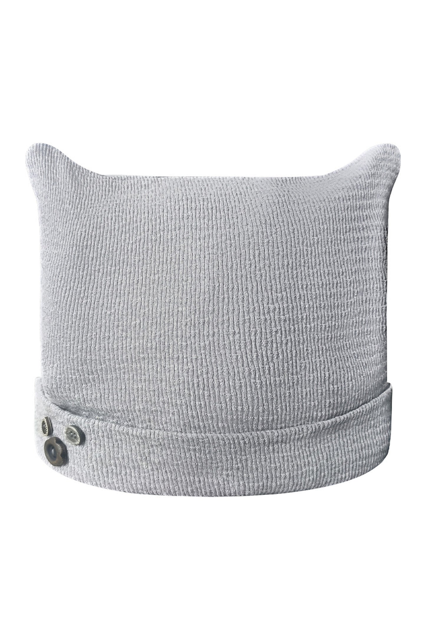 Textured Knitted Cat Ear Headwrap Hat