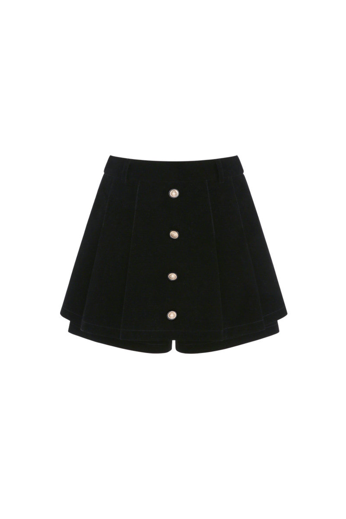 Gray Pullover Sweatshirt and Black Skirt Set-Up