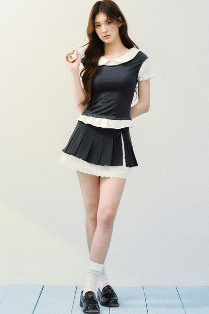 Tencel Wool Two-Piece Blouse