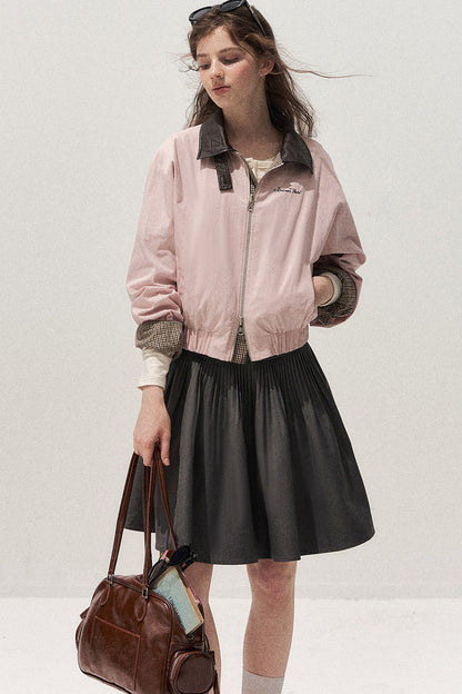 Gray Pleated Ballet Skirt