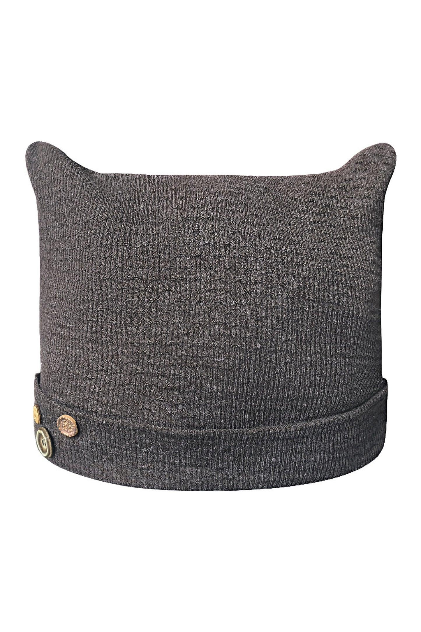 Textured Knitted Cat Ear Headwrap Hat