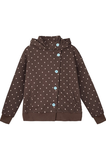 Star Cat Ear Fleece-Lined Jacket
