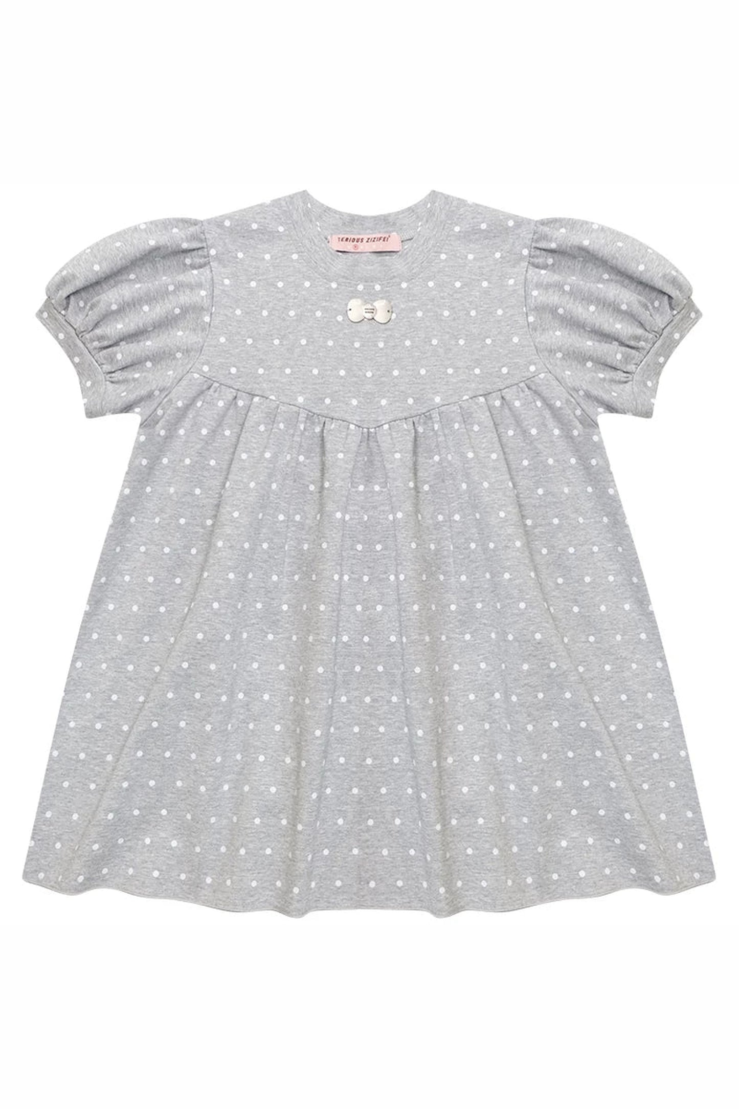 Polka Dot Puff Sleeve T-Shirt