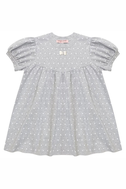 Polka Dot Puff Sleeve T-Shirt
