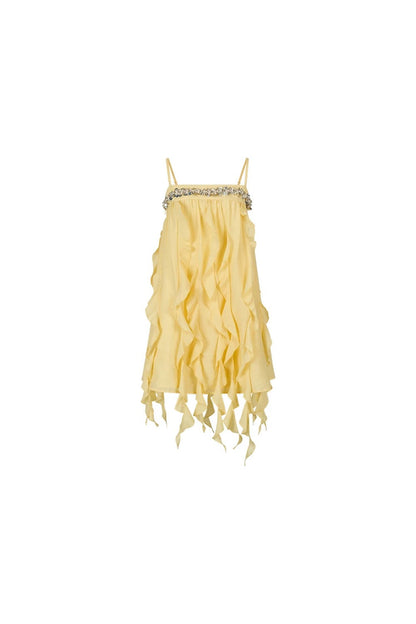 Heavy Beading Acetate Dress