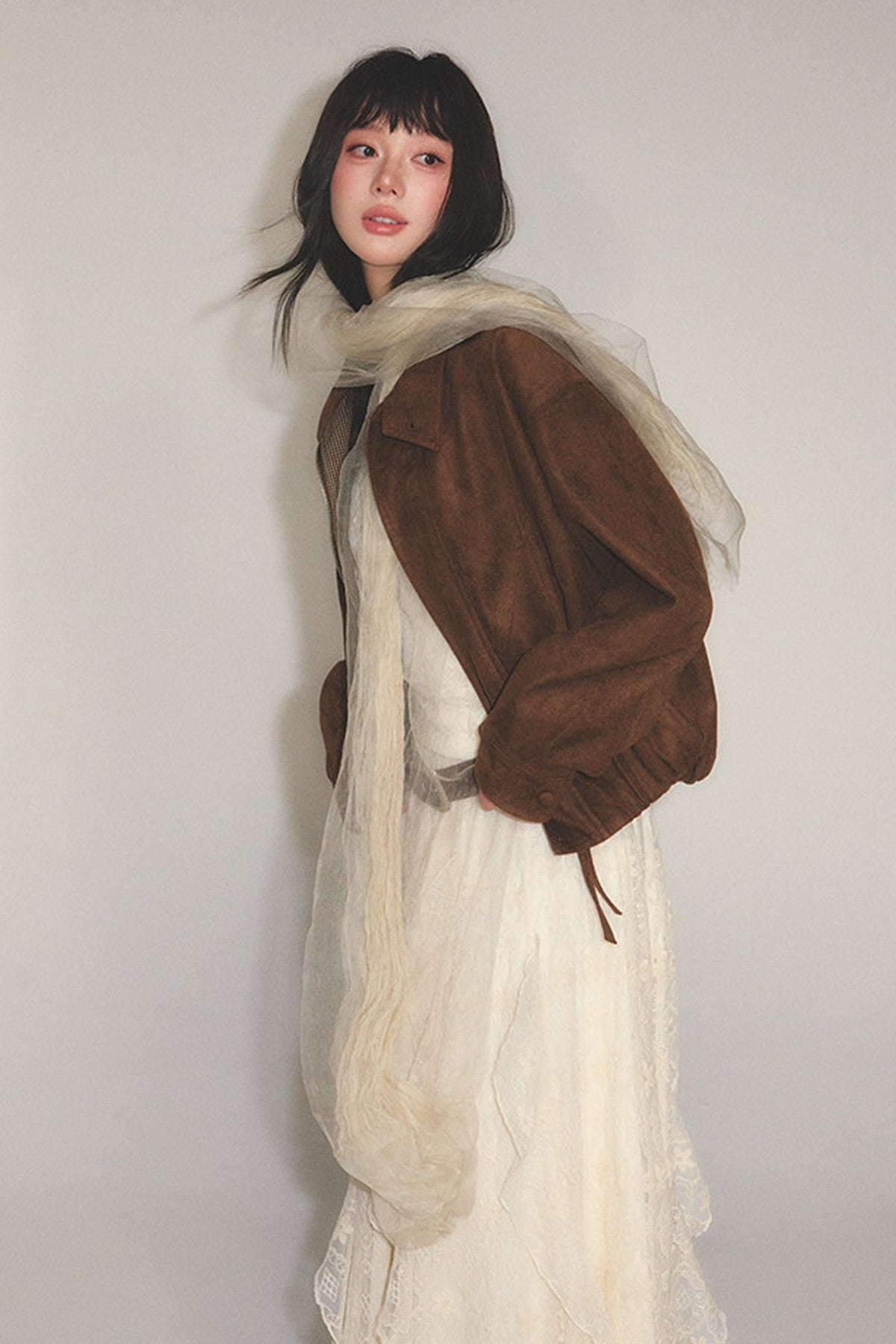 Loose Retro Suede Jacket