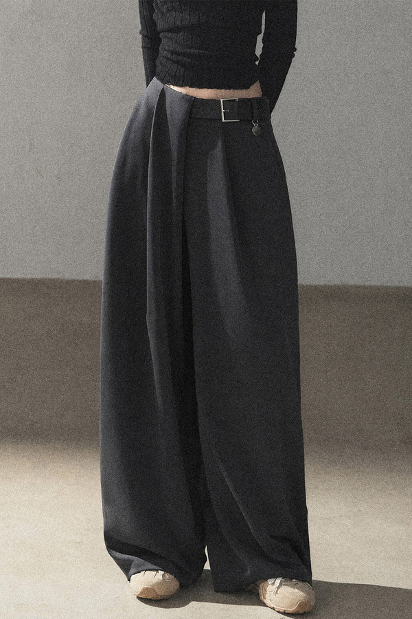 Women's Loose Wide-Leg Trousers