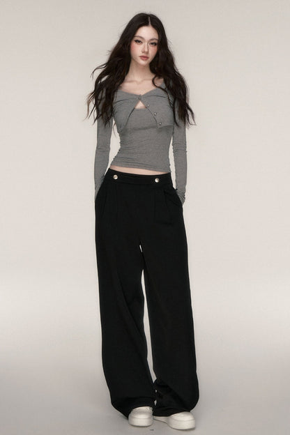 Napoleon Style Straight Leg Trousers