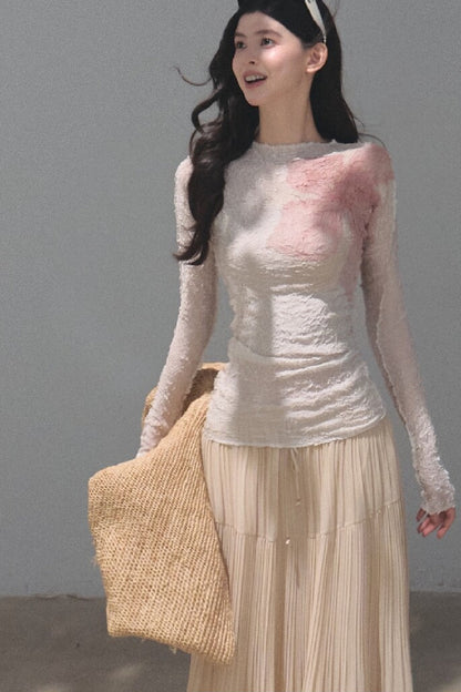 Two-Way Long-Sleeved Knit Base Layer Pullover