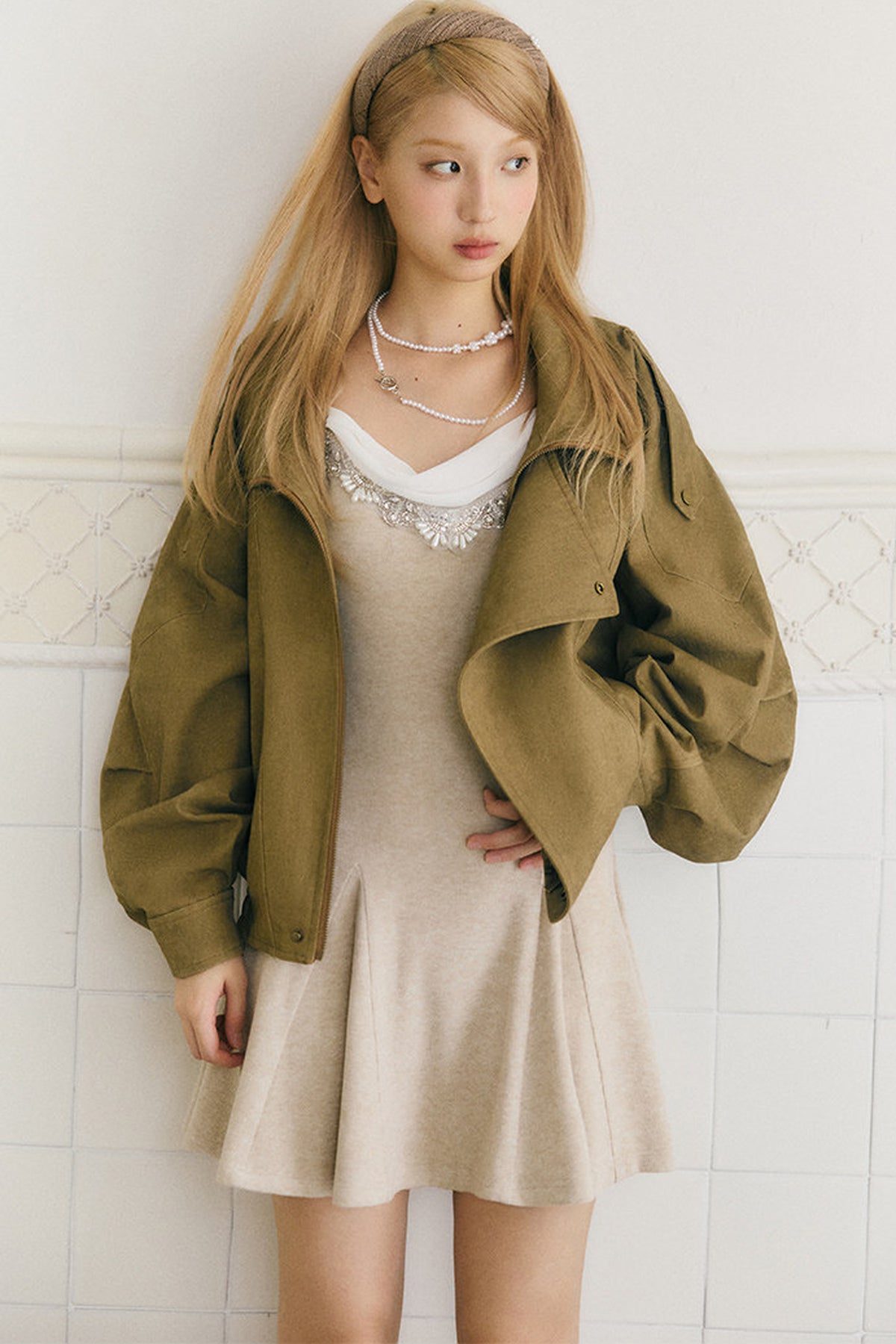 Distressed Loose Workwear Jacket