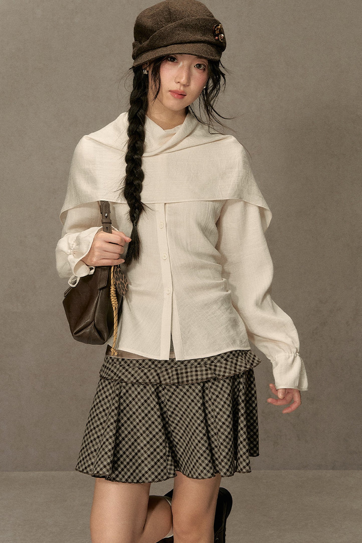 Beautiful and Relaxed Lyocell Cape Shirt