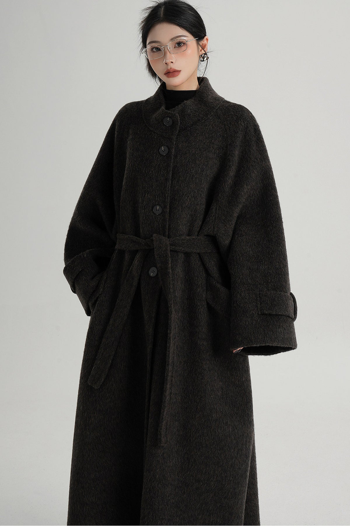 Mid-Length Double-Sided Wool Coat