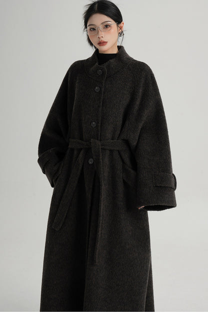 Mid-Length Double-Sided Wool Coat