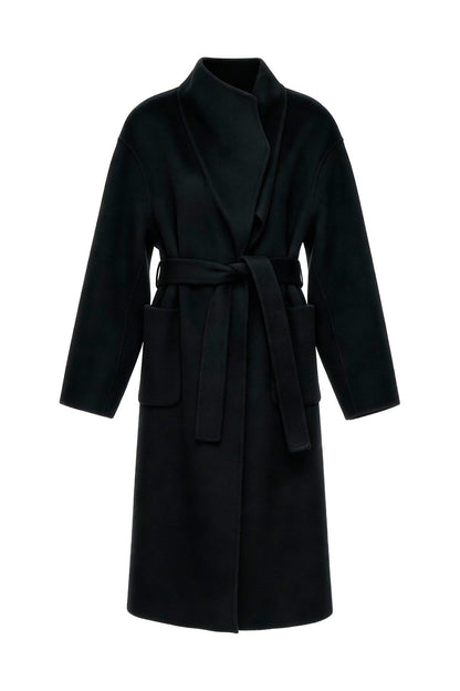 Single Button Double-Sided Wool Coat