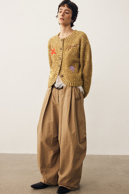 Retro Wide-Leg Parachute Pants