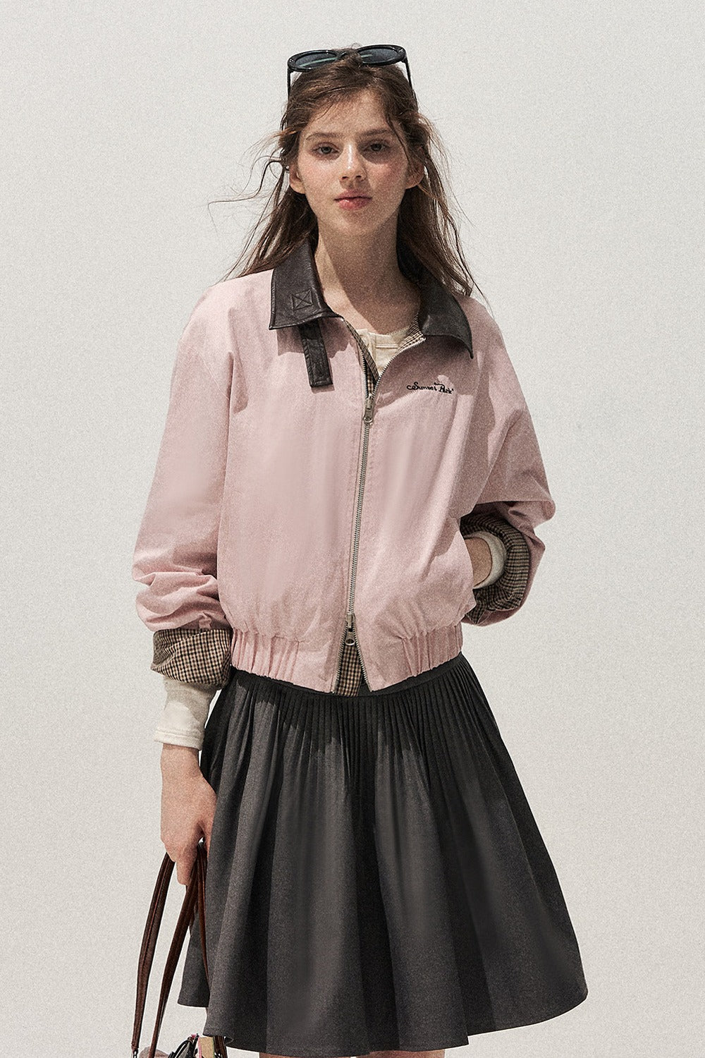 Gray Pleated Ballet Skirt