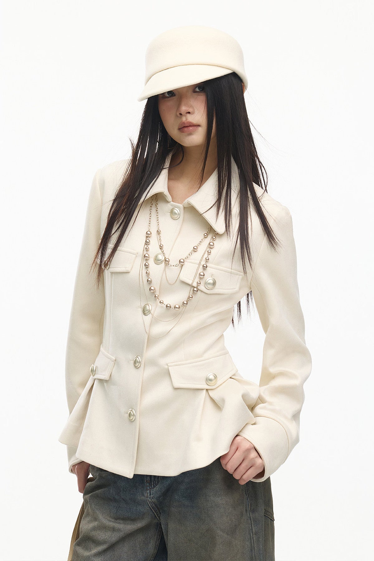 Loose Suede Long Sleeve Jacket