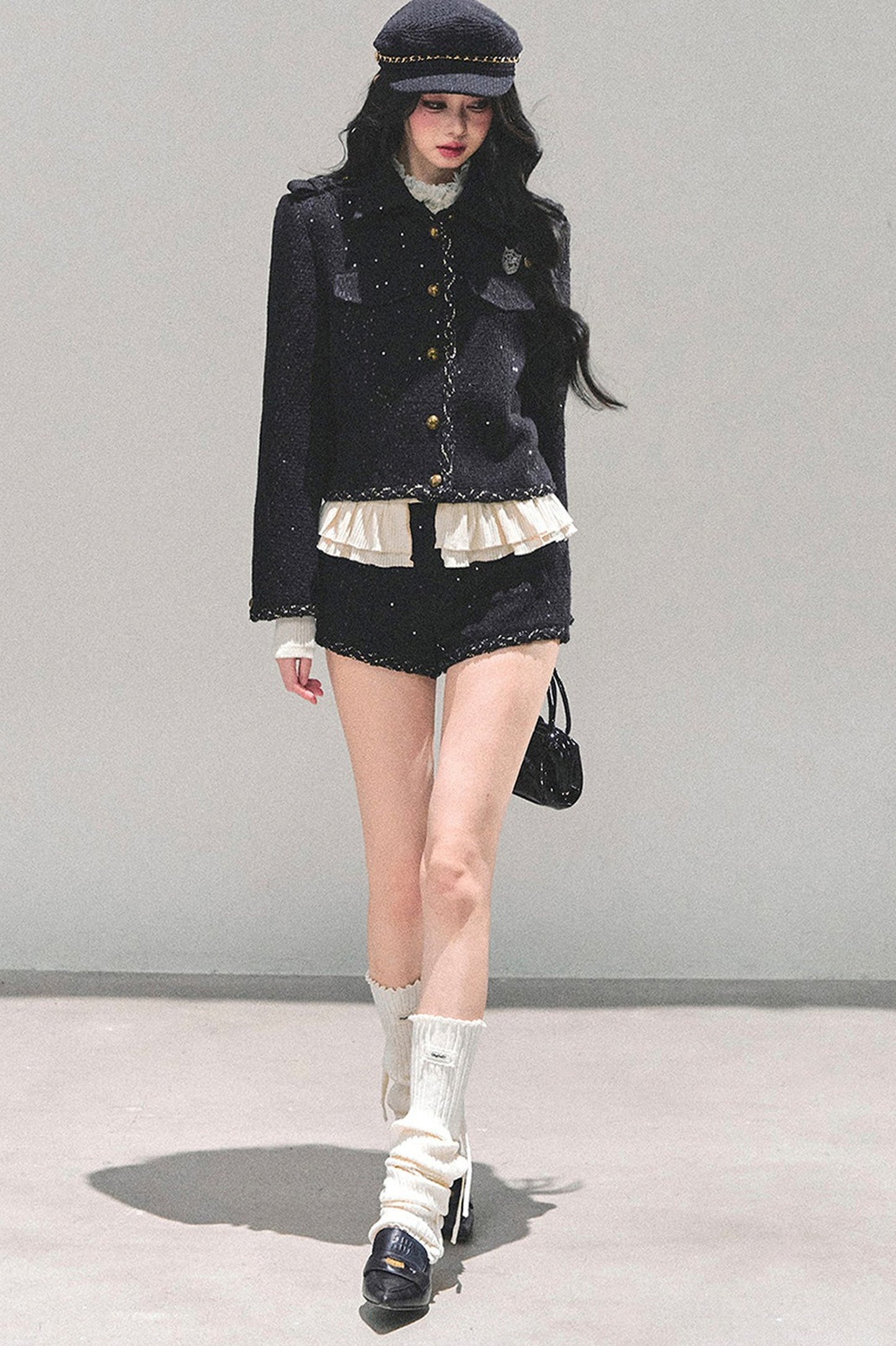 Tweed Style Rich Girl Three-Piece Set-Up