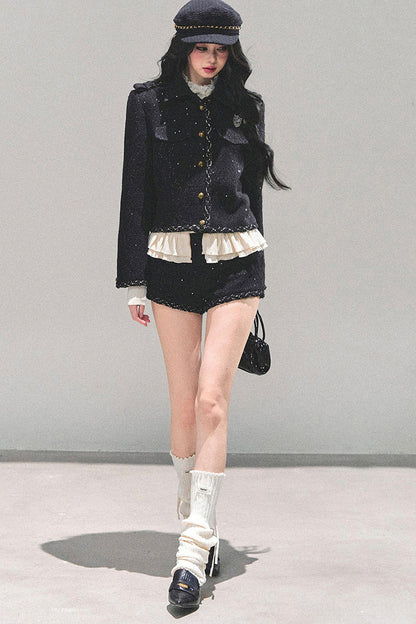 Tweed Style Rich Girl Three-Piece Set-Up
