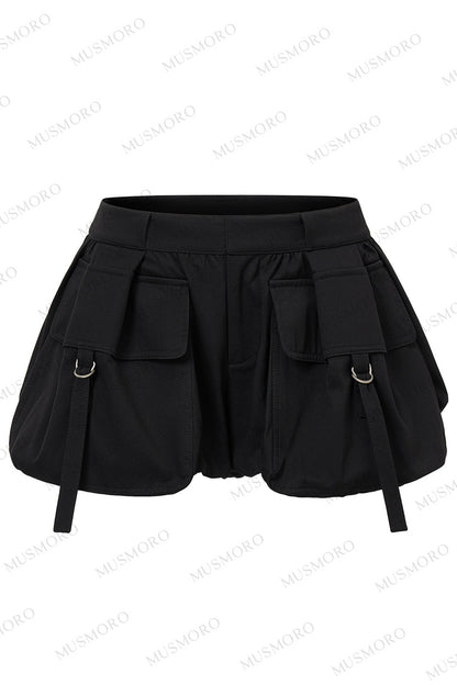 Vintage Puff Cargo Skirt Pants