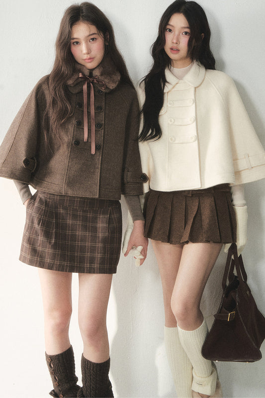 Wool Napoleon Cape