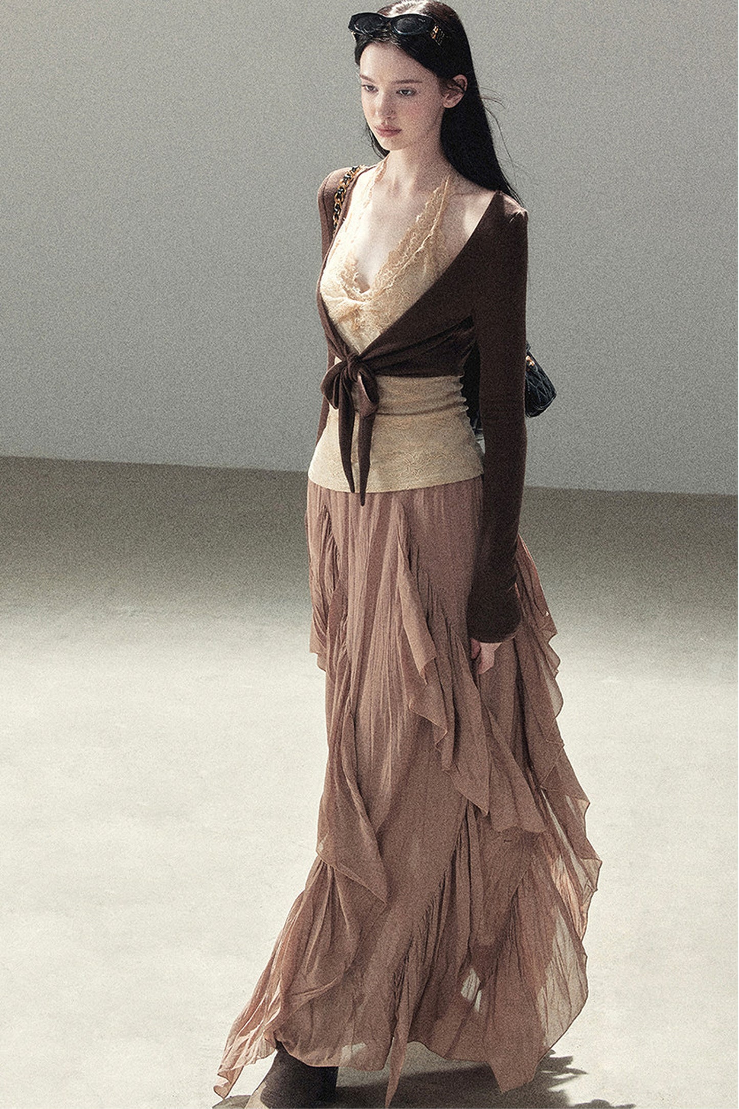 Layered-Look Lace T-Shirt