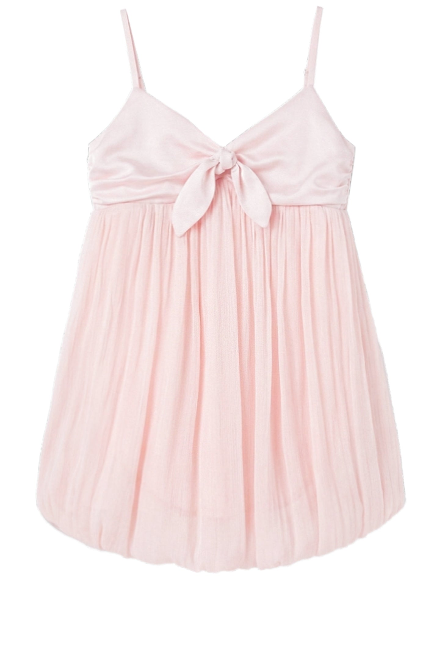 Flowing Puffy Flower Bud Camisole Top Set-Up