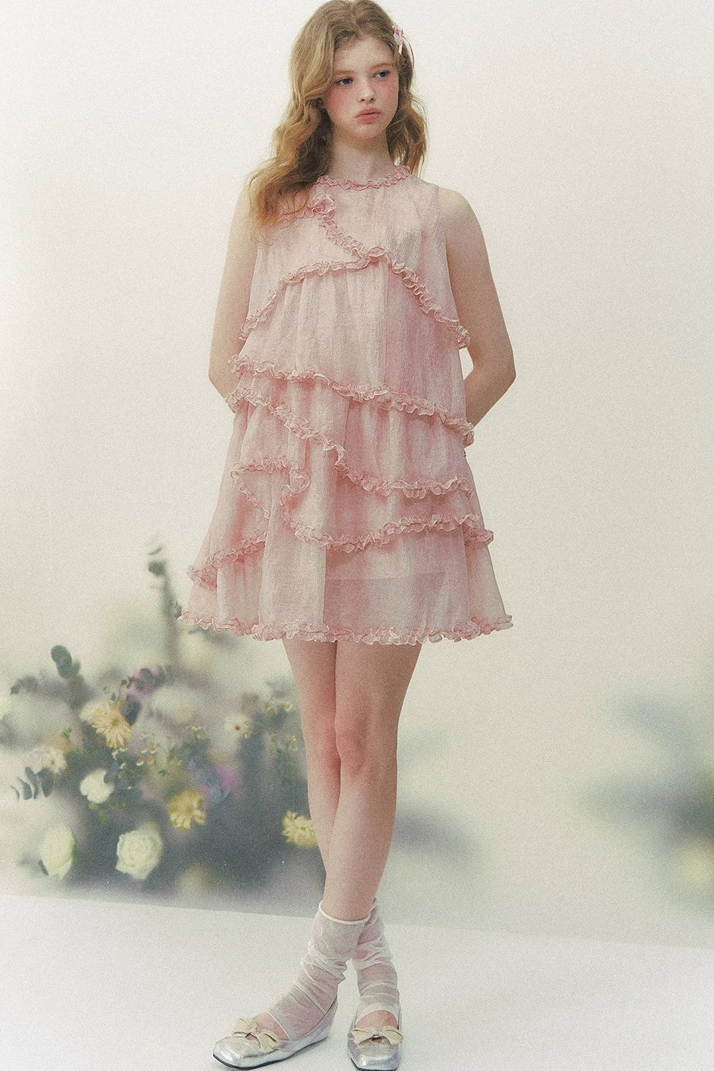 Pink Mist Layered Dress