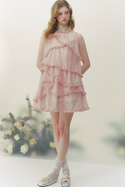 Pink Mist Layered Dress